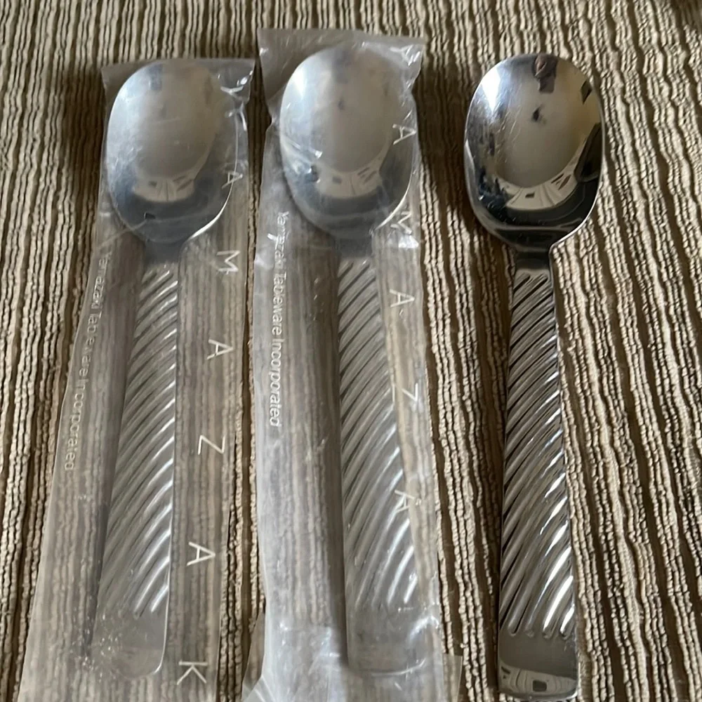 3 New Yamazaki Japan Regalia Soup Spoons Vintage